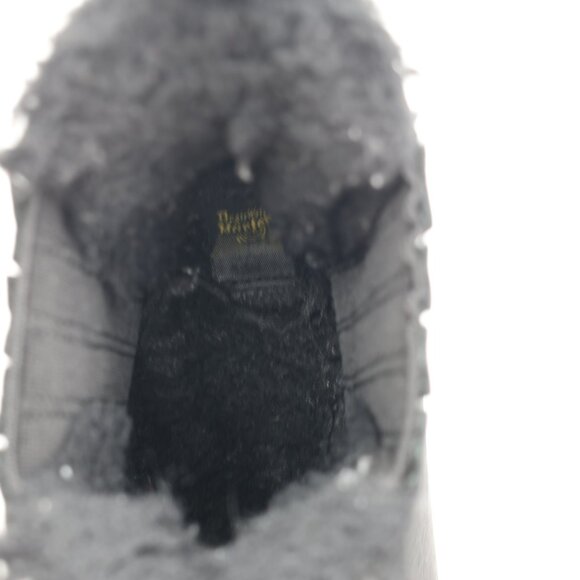 Doc Dr. Martens Rometty FL Faux Fur Lined Chelsea Boots Women's 8 Black Leather - Picture 11 of 12